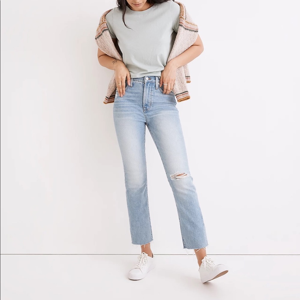 Madewell The Perfect Vintage Jean in Coney Wash: Destroyed Edition